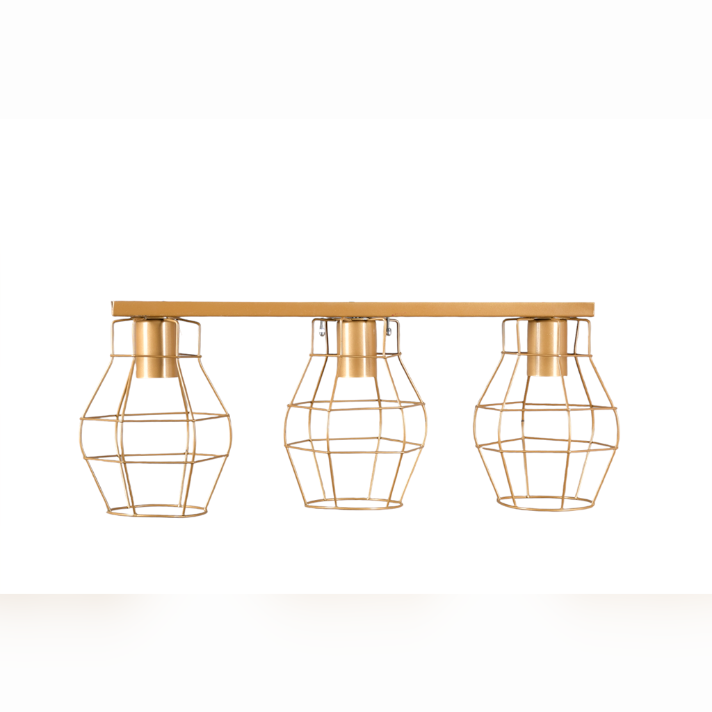 Triple Chandelier, 22×50 cm, Gold - KM-EG6-140