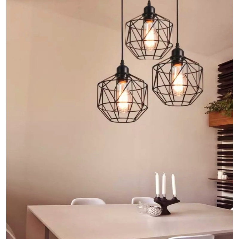 Hexa chandelier, Black - 96
