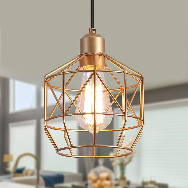 Hexa Pendant Light, Golden - 92