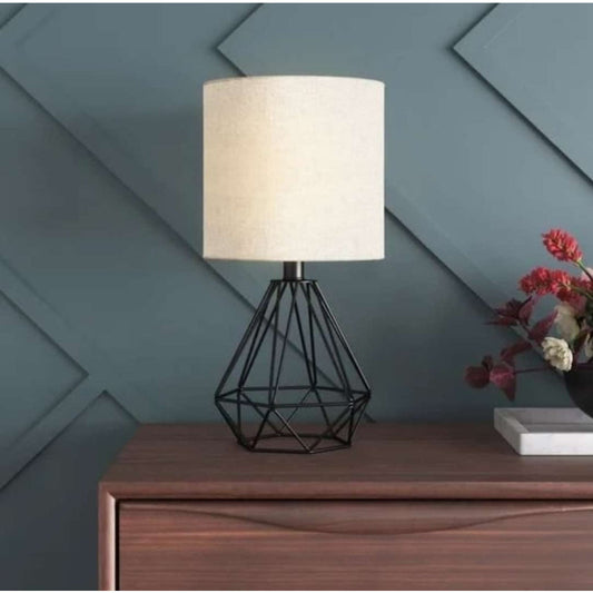 Diamond Desk lamp, Black / White -1081-BW