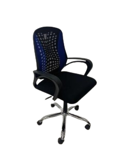 كرسي مكتب سبايدر- أسود وأزرق