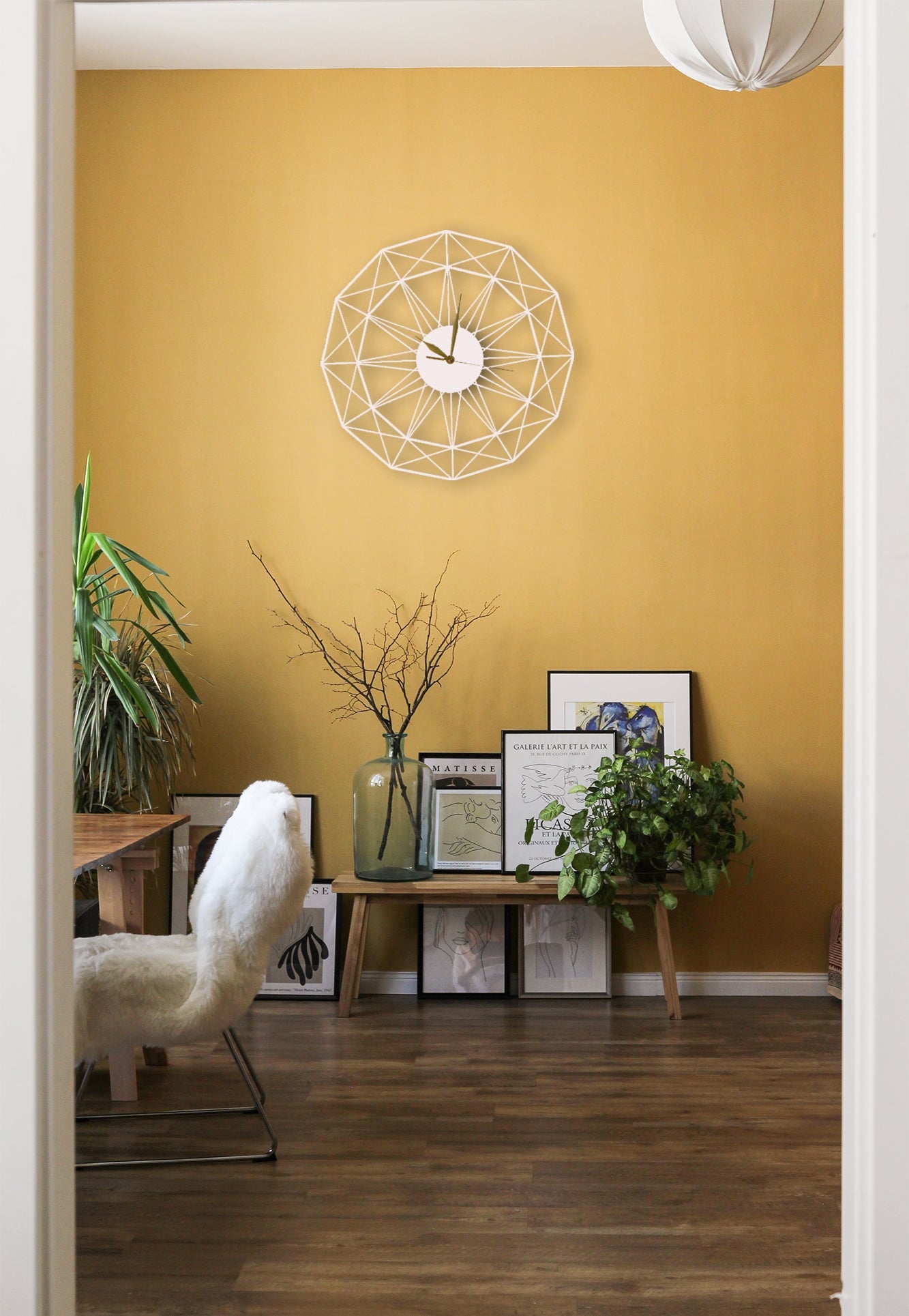 star 1 white Clock-TM 005WH