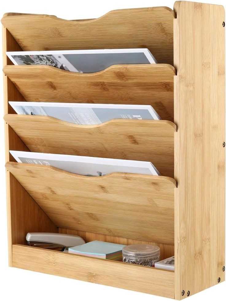 MDF wood paper organizer 40*50*15-am148