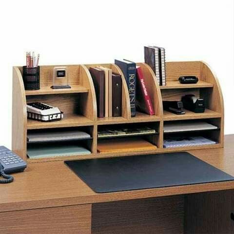 MDF wood desk organizer 65*15*25-am152