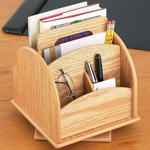 MDF wood desk organizer 20*20*17-am159