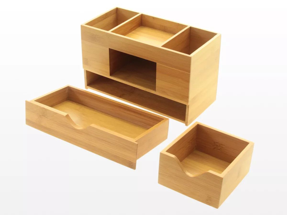 wood desk organizer 12*32*15-AM69