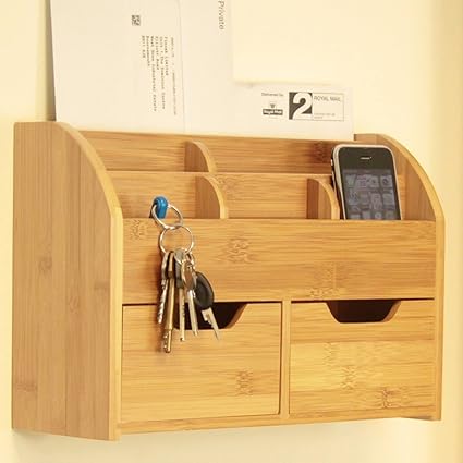 wood desk organizer 10*32*20-AM74