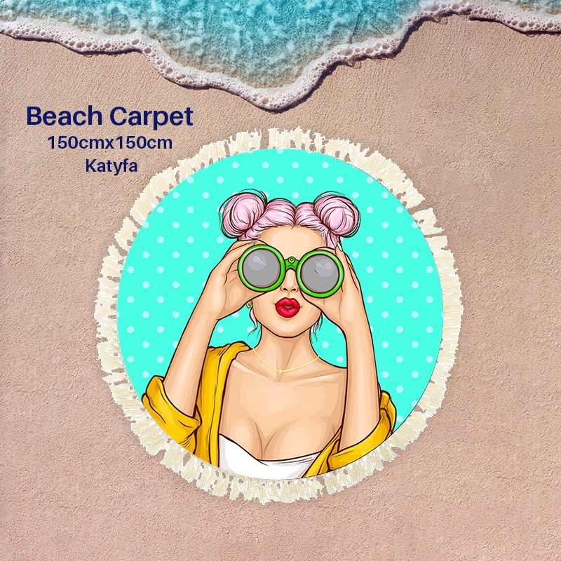 Telescope and girl rug - AMN#160