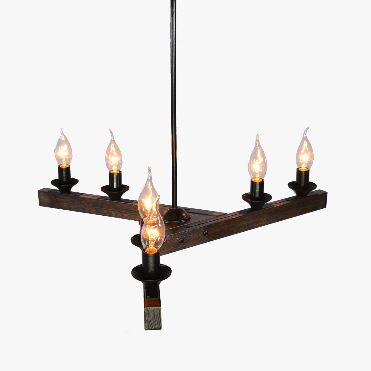 Wooden chandelier - ARM-06