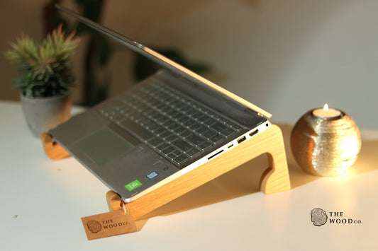 Magnetic wooden laptop stand-WC1