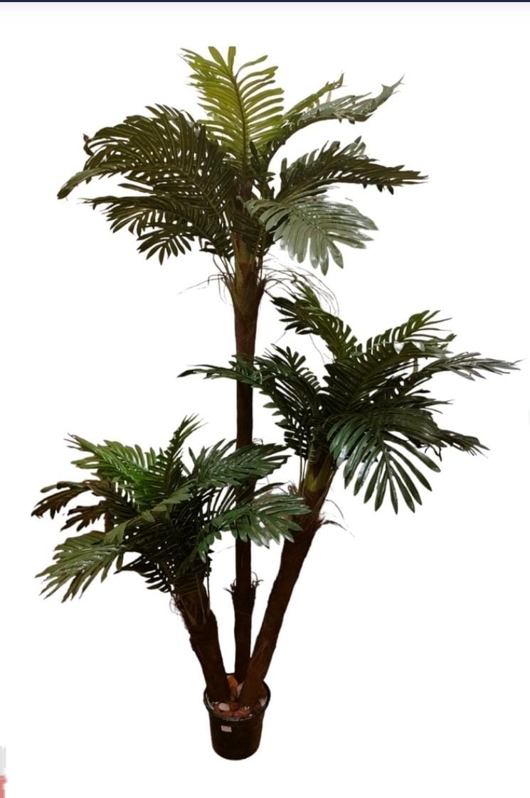 Triple palm tree + pot-CF-125