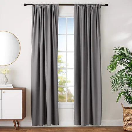 Blackout Room Darkening Tape 
Curtains-CA2