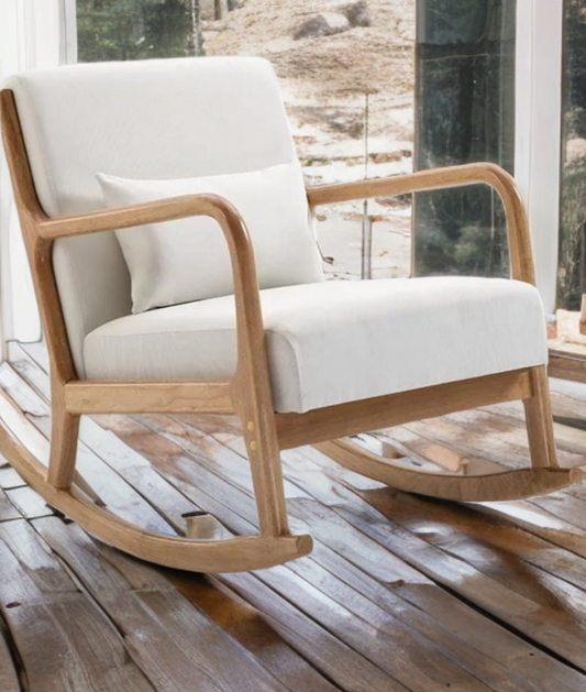 Rocking chair with arms-HQN32