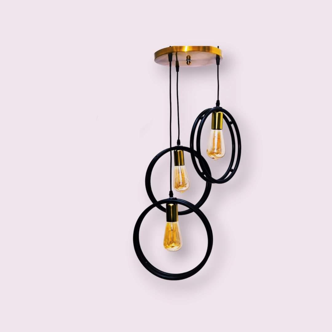 Modern pendant, 3 bulbs-as-395