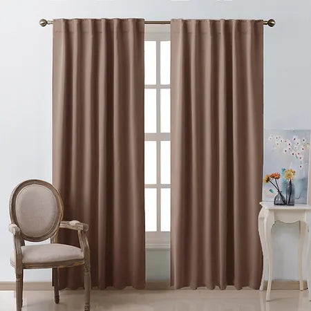 Blackout Room Darkening Tape 
Curtains-CA4