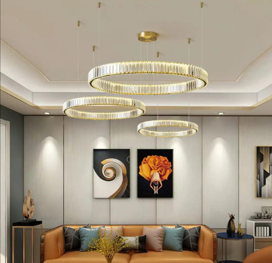 Round crystal chandelier-as-535