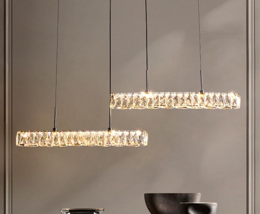 LED crystal chandelier, 2 bulbs-as-540