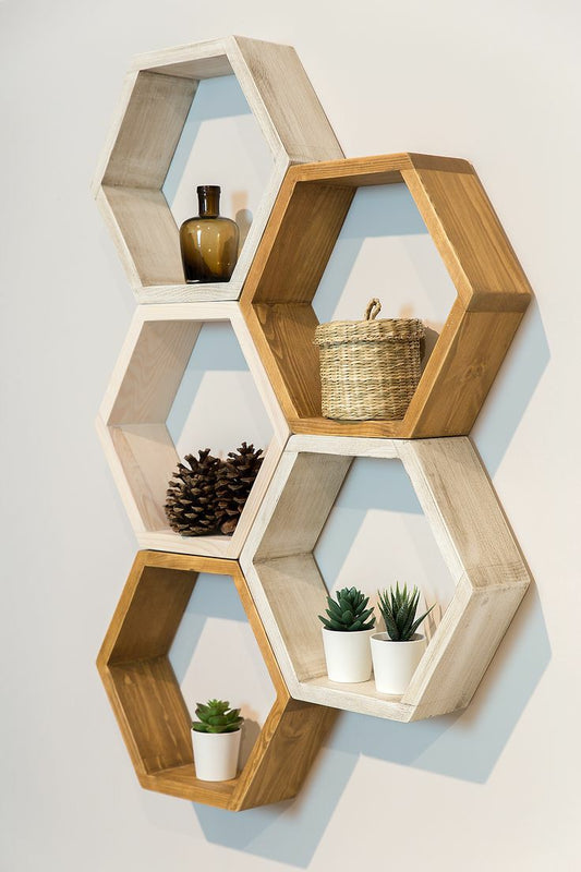 Hexagonal shelves-5 SODASY X2