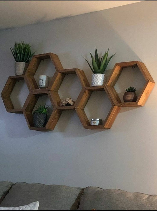 Hexagonal shelves-6 SODASY X4