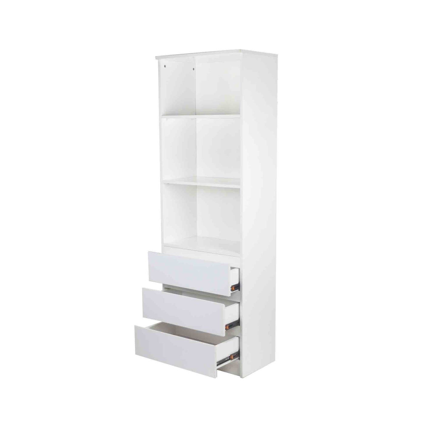 white storage cabinet