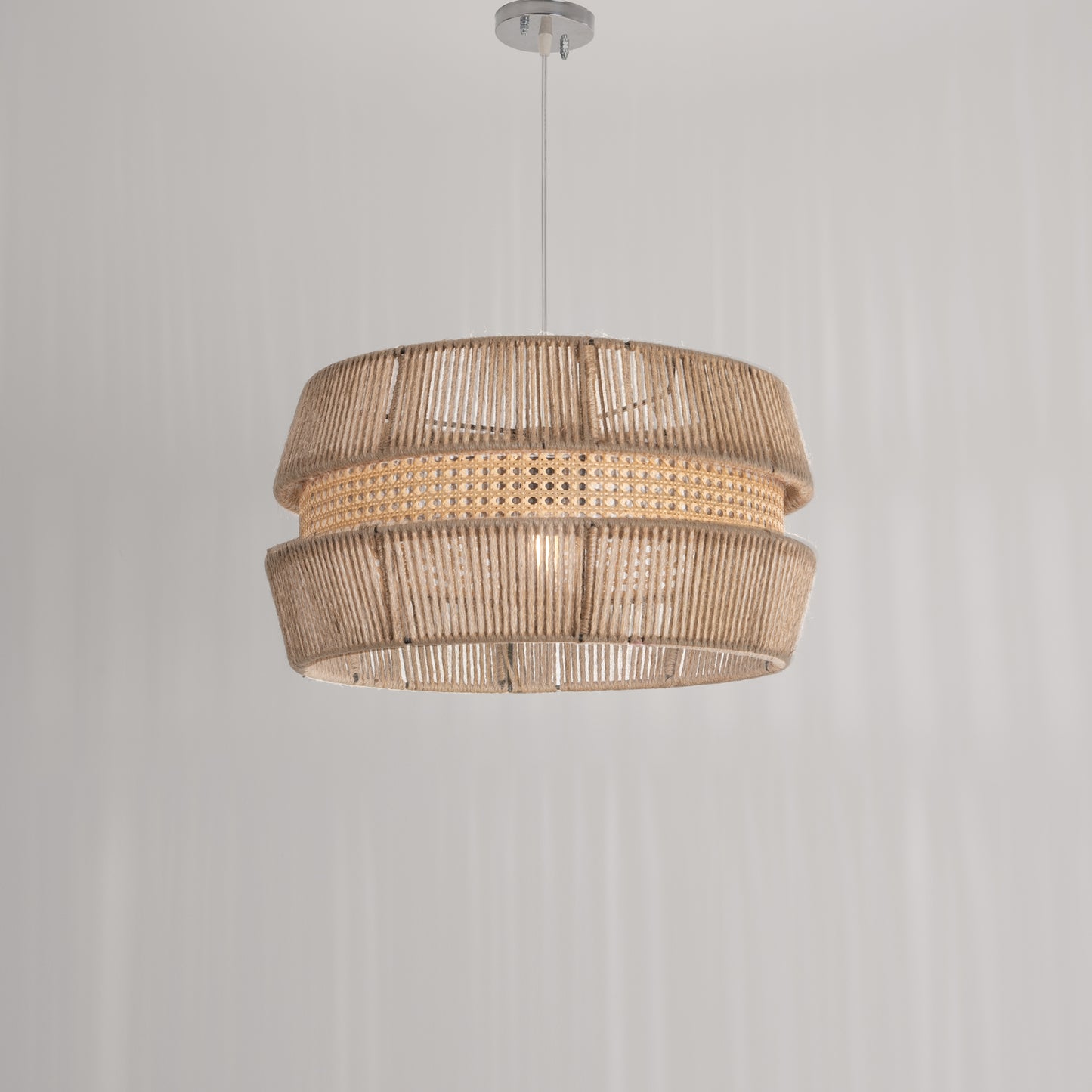 Boho Rattan Chandelier-TBS-ARK-C014