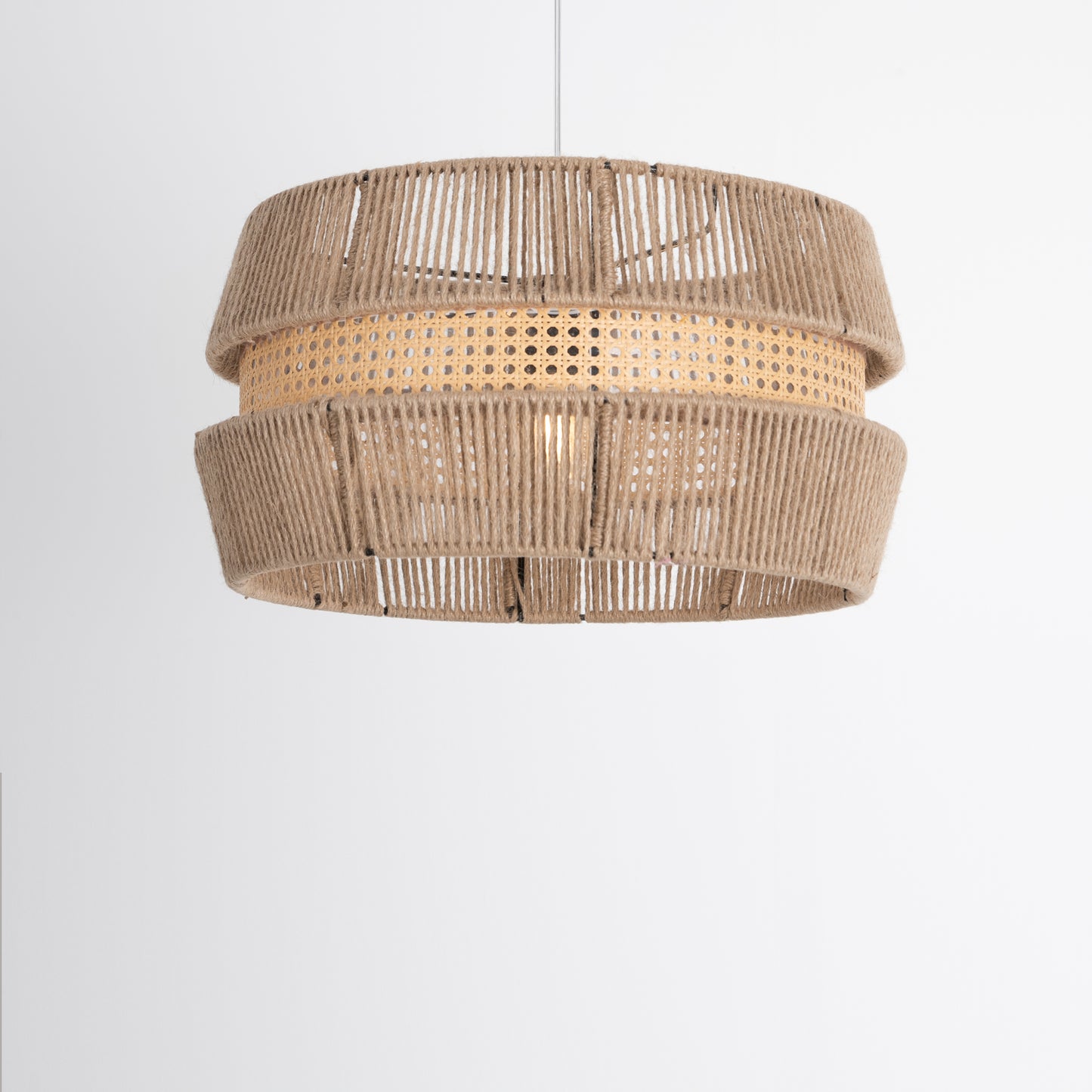 Boho Rattan Chandelier-TBS-ARK-C014