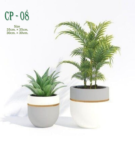 Set of pottery Plant pots (2 pieces) - CP-08