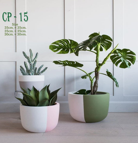Set of pottery Plant pot (3 pieces) - CP-15