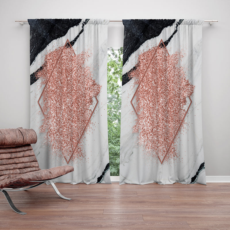 pink triangle curtain-AMN2138