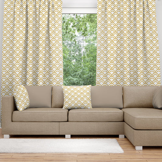 Brown Wave Curtain 2-AMN2150