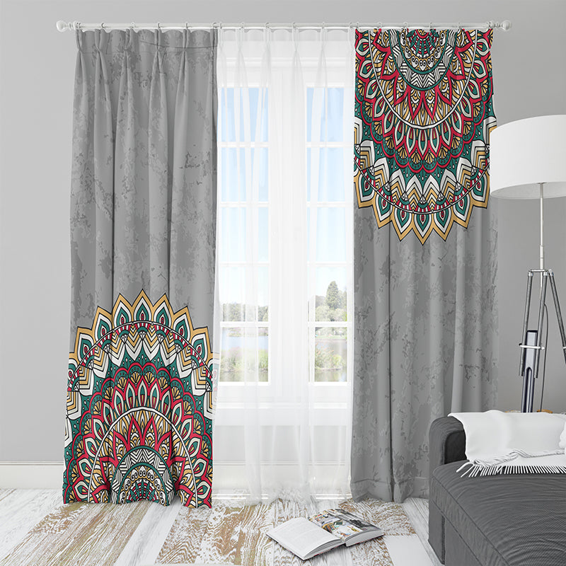 Gray Mandila Curtain (Reverse)-AMN2156