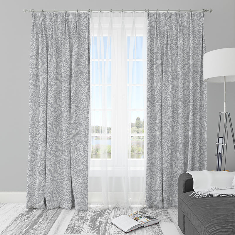 Gray leaf curtain-AMN2157