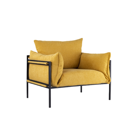 yellow sofa chair