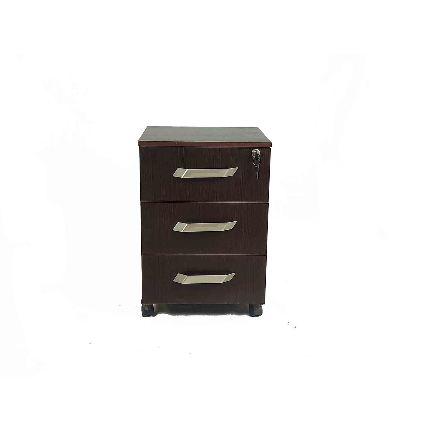 brown drawer unit