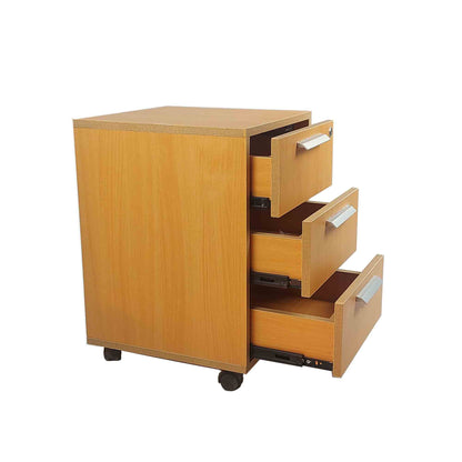 brown drawer unit