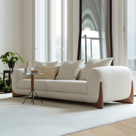 Beige corner sofa-FU74