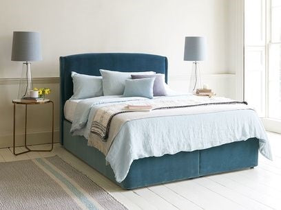 160cm bed, denim-FU87