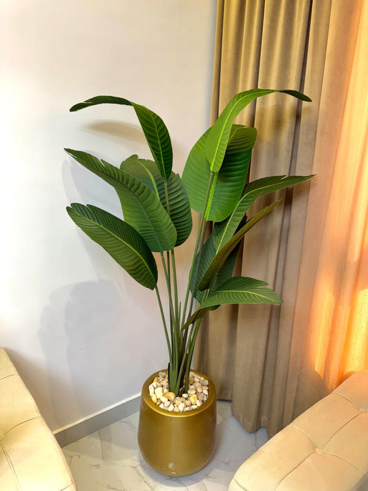 Fiberglass planting pot - artificial banana tree - 170 x 60 cm-HMLX53