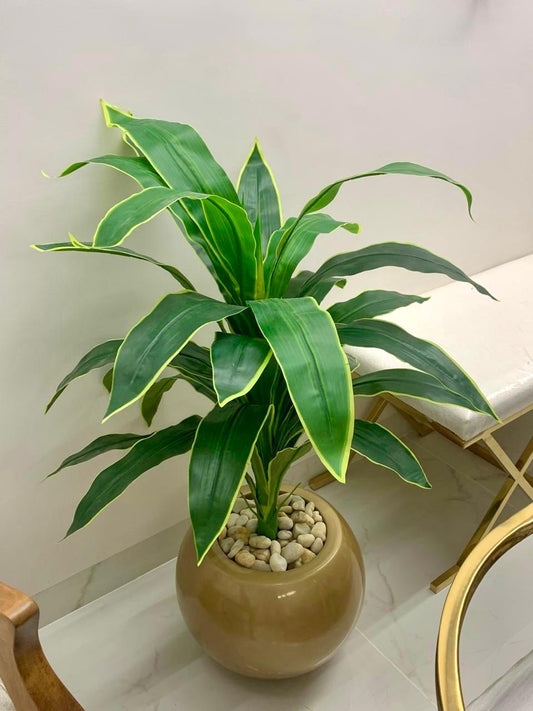 Artificial pine tree - 65 x 35 cm - gold-HMLX55