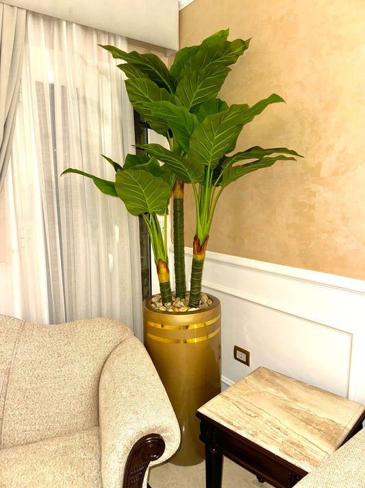 Fiberglass planter - artificial tree - 220 x 60 cm-HMLX65