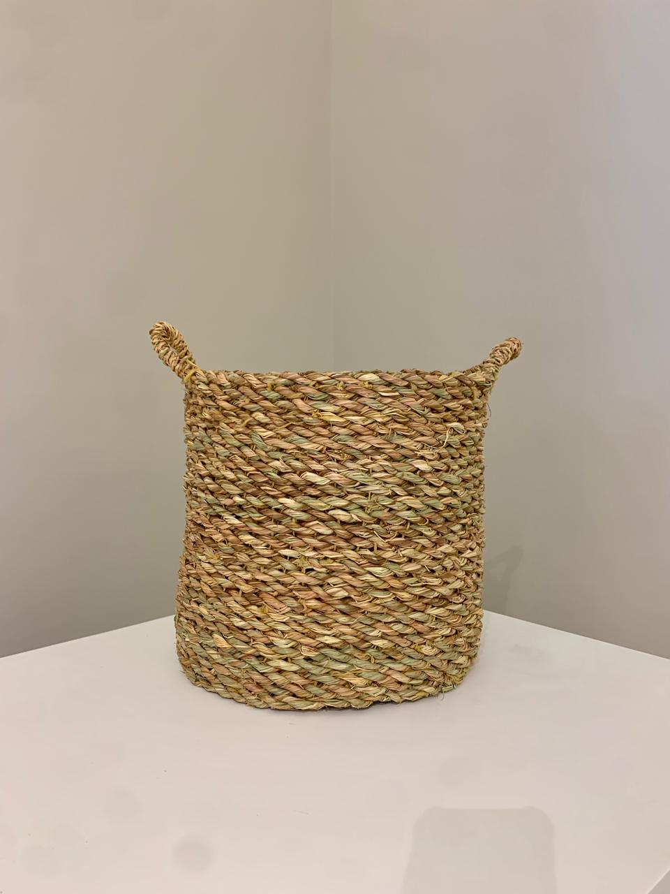 Basket pot, rope, 25 x 25 cm-HMLX66