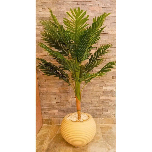 Plastic planter with artificial plant - 110 x 40 cm-HMLX73