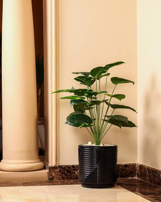 Plastic planter with artificial plant - 75 x 35 cm-HMLX80