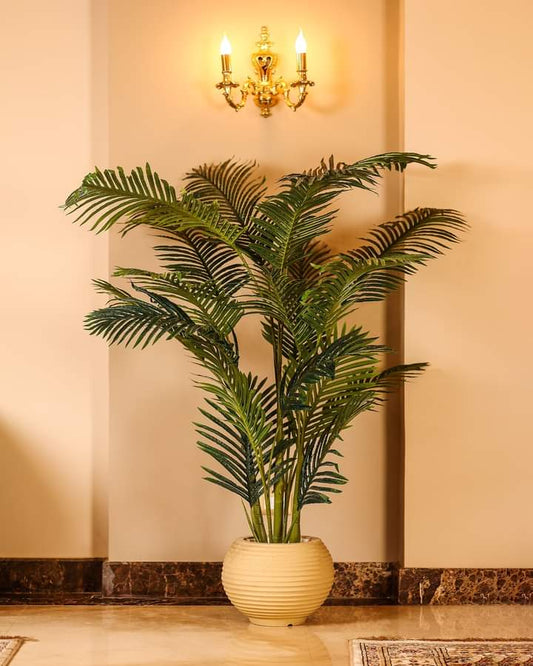 Plastic planter with artificial plant - 140 x 60 cm-HMLX83