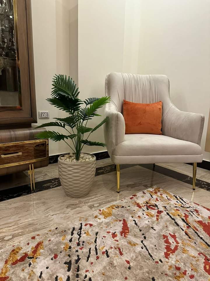 Plastic planter with artificial plant - 80 x 30 cm-HMLX91