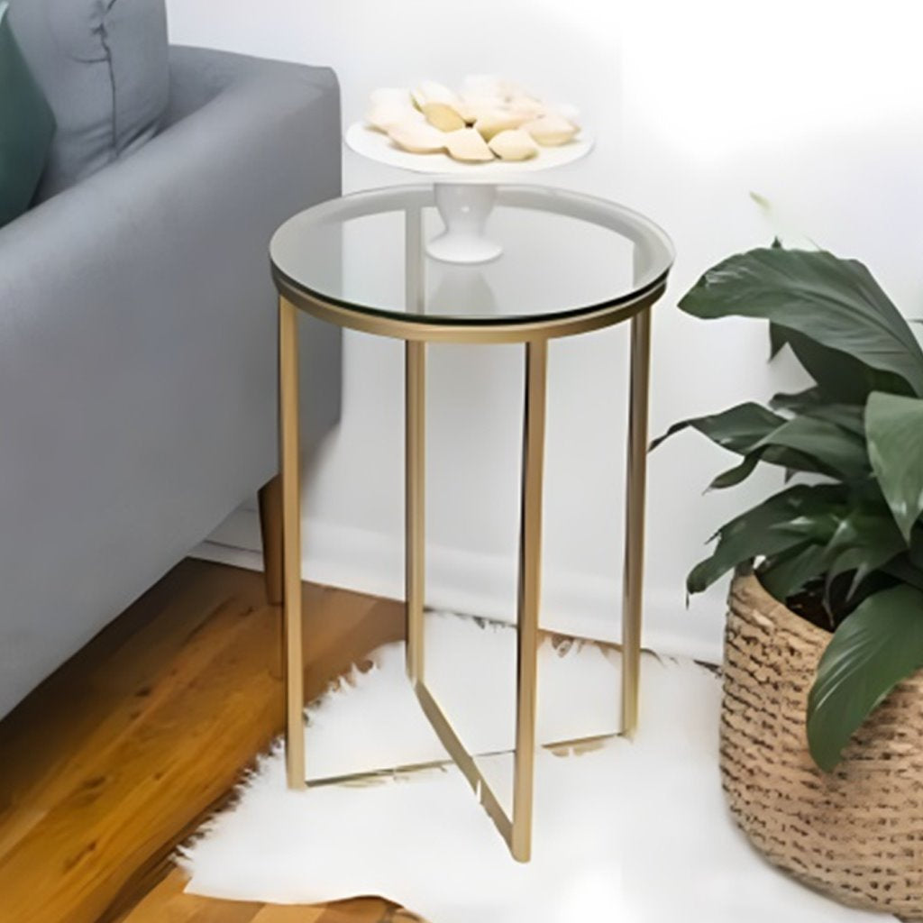 Side table 60x40x40 cm - gold-LTA0106