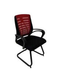 SPIDER WAITING OFFICE CHAIR BLACK&RED