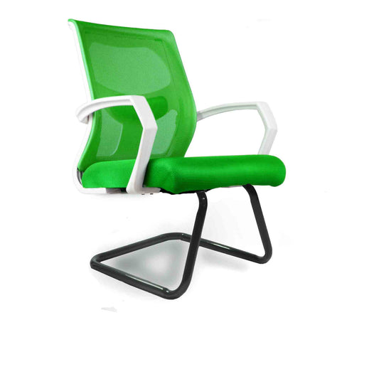Office Waiting Chair 50*50 CM - White & green