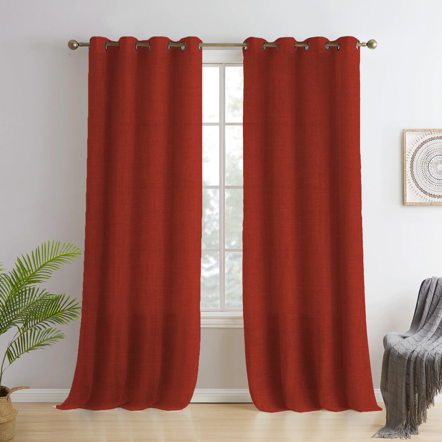 Linen Velvet Curtains-NS-LN5