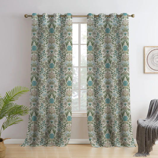 Linen Velvet Curtains-NS-LN7